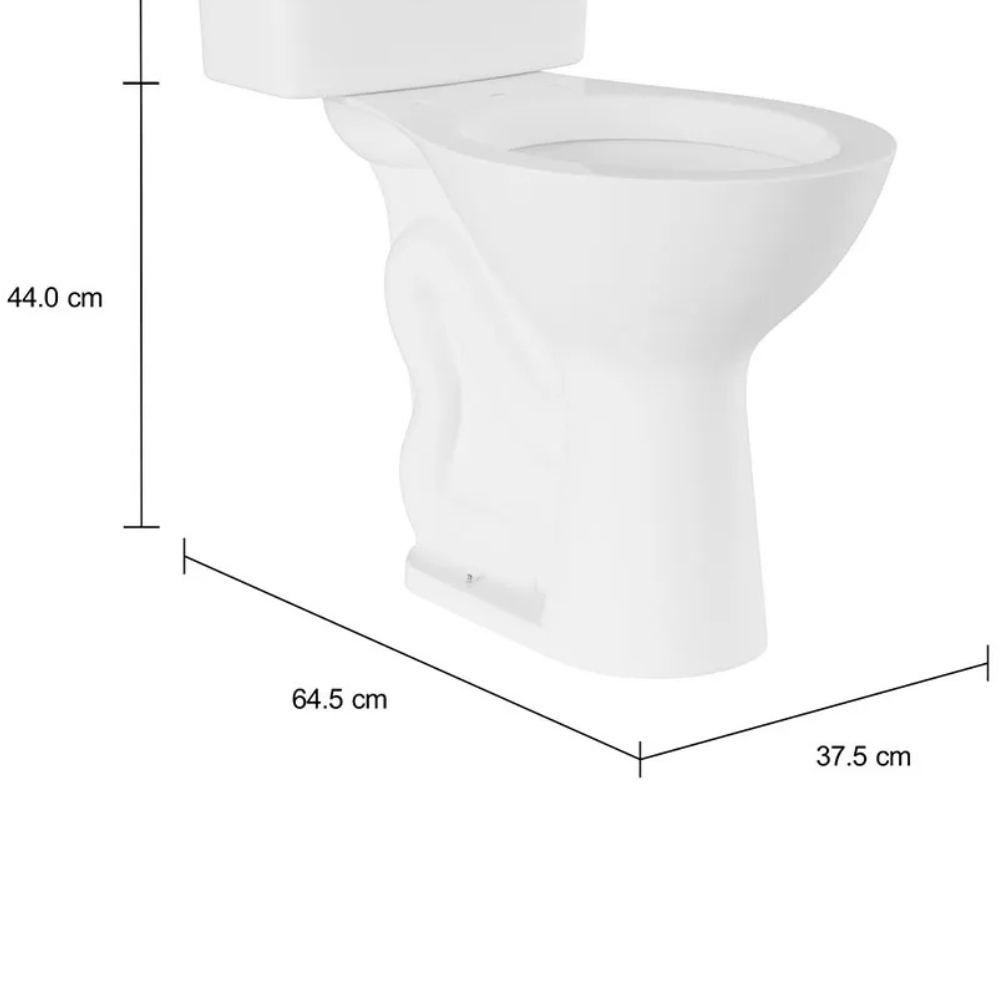 Vaso Sanitário para Caixa Acoplada Izy Conforto Branco Deca